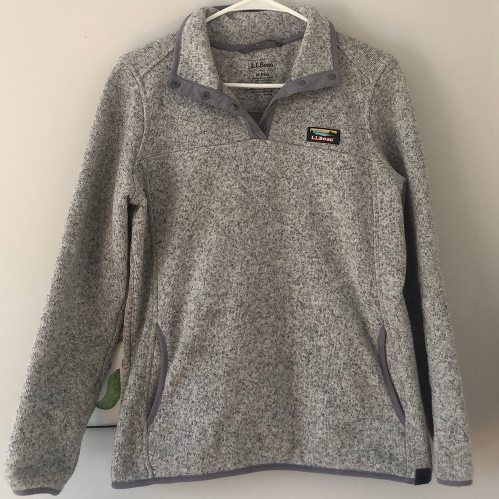 L.L. Bean | Grey polyester pullover